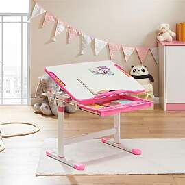 CARO-Möbel Kinderschreibtisch VITA weiß/rosa