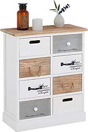CARO-Möbel Kommode Salva im Vintage Look mit 8