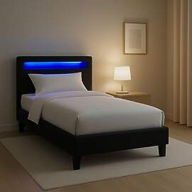 CARO-Möbel Polsterbett Himalaya mit LED