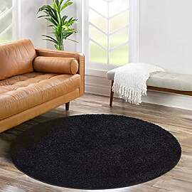 carpet city Shaggy Hochflor Teppich - Rund 200 cm