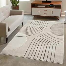 carpet city Teppich Kurzflor Braun - 120x170 cm -