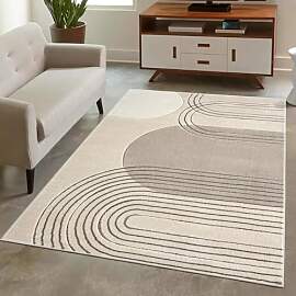 carpet city Teppich Kurzflor Braun - 120x170 cm -