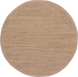 carpetfine Flickenteppich Kelim Chindi Uni rund