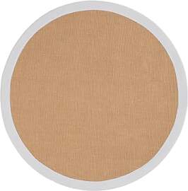 carpetfine Sisalteppich Naturfarbe Ø 120 cm