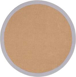 carpetfine Sisalteppich Naturfarbe Ø 60 cm