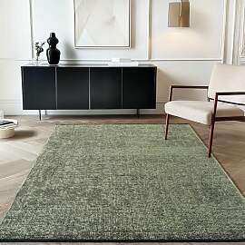 Carpetsale24 Baumwolle Teppich Grün 120x170 cm