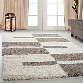 Carpetsale24 Hochflor Teppich 140 x 200 cm