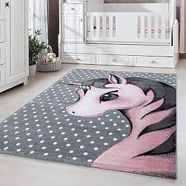 Carpetsale24 Kinderteppich Magisches Einhorn Rosa