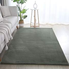 Carpetsale24 Rabbit Hochflor Teppich 140x200 cm