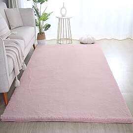 Carpetsale24 Rabbit Hochflor Teppich 140x200 cm