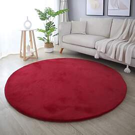 Carpetsale24 Rabbit Hochflor Teppich Rund 160 cm