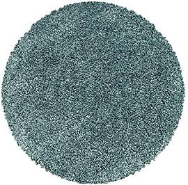 Carpetsale24 Shaggy Hochflor Teppich 120 cm Rund