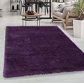 Carpetsale24 Shaggy Hochflor Teppich Lila 160x230