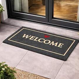 Carpido Fußmatte Kokos Welcome schwarz -