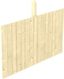 Carport-Rückwand SKANHOLZ, beige (natur), B:341