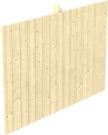 Carport-Rückwand SKANHOLZ, beige (natur), B:341cm 