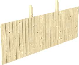 Carport-Rückwand SKANHOLZ, beige (natur), B:550cm 