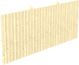 Carport-Rückwand SKANHOLZ, beige (natur), B:550cm 