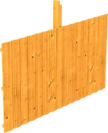 Carport-Rückwand SKANHOLZ, braun (eiche hell),