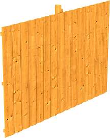 Carport-Rückwand SKANHOLZ, braun (eiche hell),