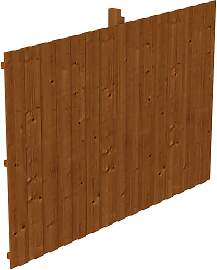 Carport-Rückwand SKANHOLZ, braun (nussbaum),