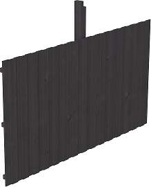 Carport-Rückwand SKANHOLZ, grau (anthrazit),