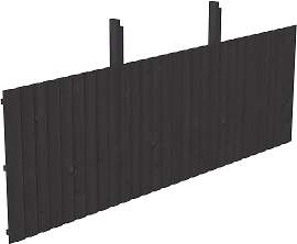 Carport-Rückwand SKANHOLZ, grau (anthrazit),