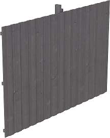 Carport-Rückwand SKANHOLZ, grau (schiefergrau),