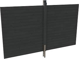 Carport-Rückwand SKANHOLZ, grau (schiefergrau),