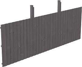 Carport-Rückwand SKANHOLZ, grau (schiefergrau),