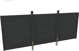 Carport-Rückwand SKANHOLZ, grau (schiefergrau),