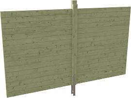 Carport-Rückwand SKANHOLZ, grün, B:355cm