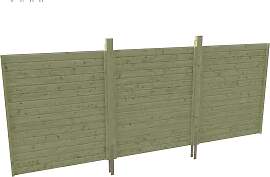 Carport-Rückwand SKANHOLZ, grün, B:550cm