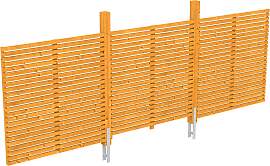 Carport-Rückwand SKANHOLZ "Rhombus",