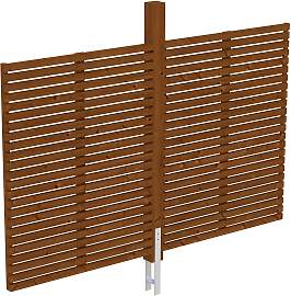 Carport-Rückwand SKANHOLZ "Rhombus",