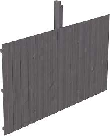 Carport-Rückwand SKANHOLZ, schiefergrau, B:341