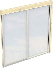 Carport-Seitenwand SKANHOLZ, beige (natur),