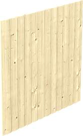 Carport-Seitenwand SKANHOLZ, beige (natur),