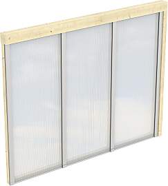 Carport-Seitenwand SKANHOLZ, beige (natur),