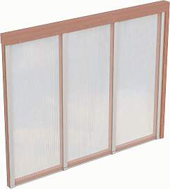 Carport-Seitenwand SKANHOLZ, beige (natur),