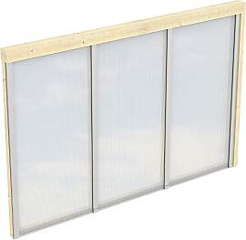 Carport-Seitenwand SKANHOLZ, beige (natur),