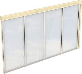 Carport-Seitenwand SKANHOLZ, beige (natur),