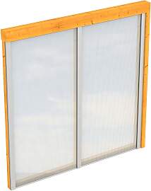 Carport-Seitenwand SKANHOLZ, braun (eiche hell),