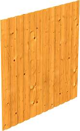 Carport-Seitenwand SKANHOLZ, braun (eiche hell),