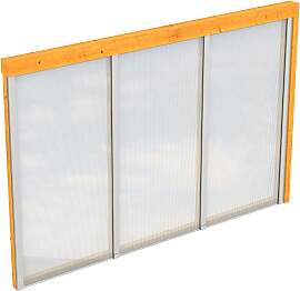 Carport-Seitenwand SKANHOLZ, braun (eiche hell),