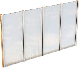 Carport-Seitenwand SKANHOLZ, braun (eiche hell),