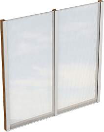 Carport-Seitenwand SKANHOLZ, braun (nussbaum),