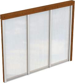 Carport-Seitenwand SKANHOLZ, braun (nussbaum),