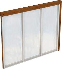 Carport-Seitenwand SKANHOLZ, braun (nussbaum),