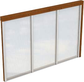 Carport-Seitenwand SKANHOLZ, braun (nussbaum),